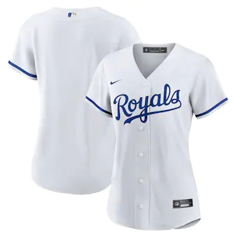 womens nike white kansas city royals home blank replica jer